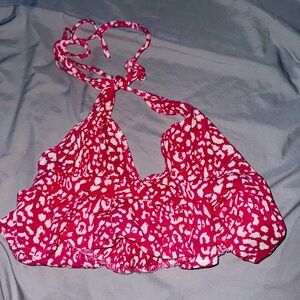 Pink cheeta print tank top